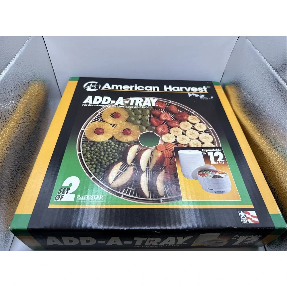 American Harvest ADD-A-TRAY 2 Pack for Dehydrator Models 2200 & 2400 NIB